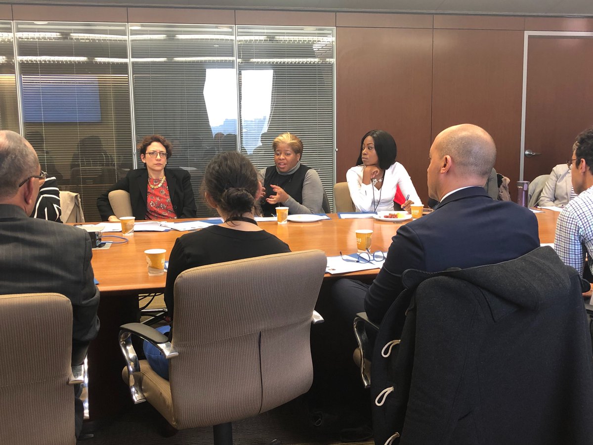 Another photo of the Equity Board during the meeting. In the middle-left of the photo is DOT Commissioner Polly Trottenberg. 
