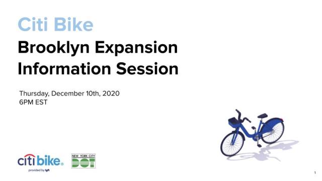 A screenshot of the Brooklyn CB 7, 10, 12, 14 information session