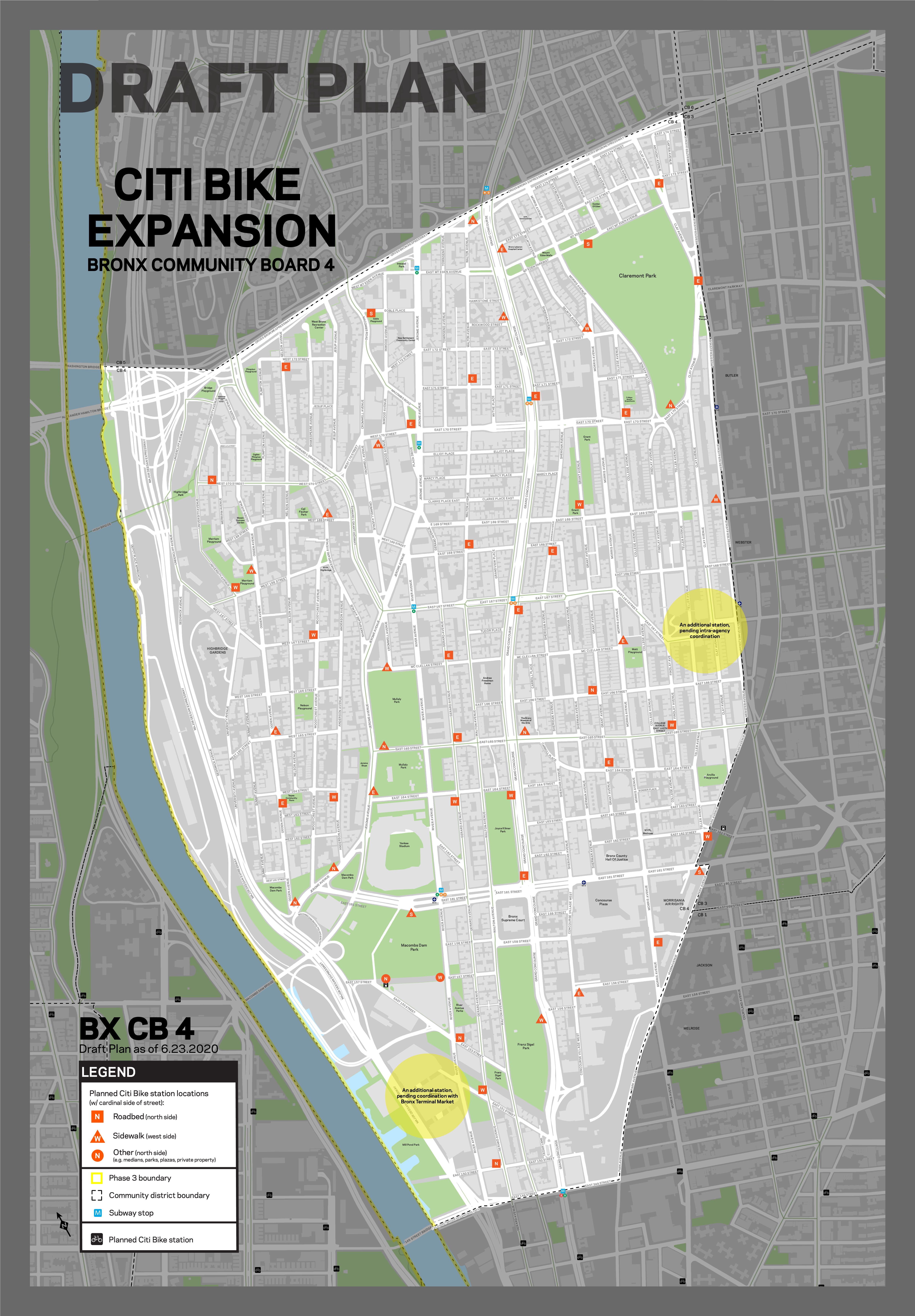 the draft plan for Bronx's Community Board 4.