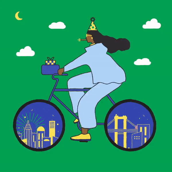 an illustrative photo of someone riding a Citi Bike