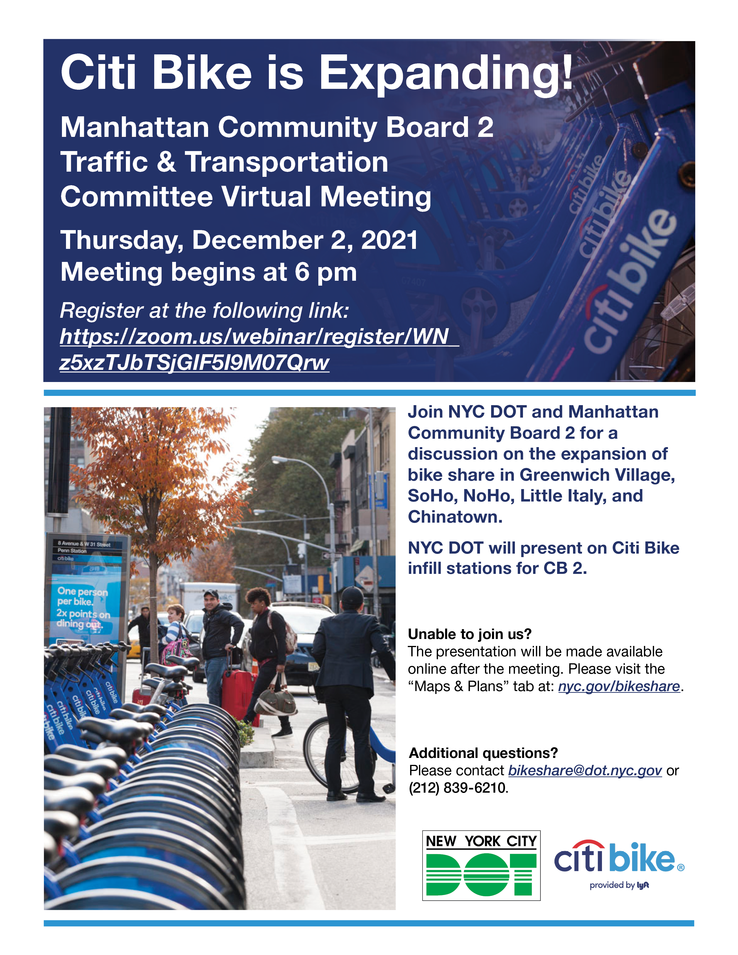 a flyer with the details of the meeting. Details can be found in text form below